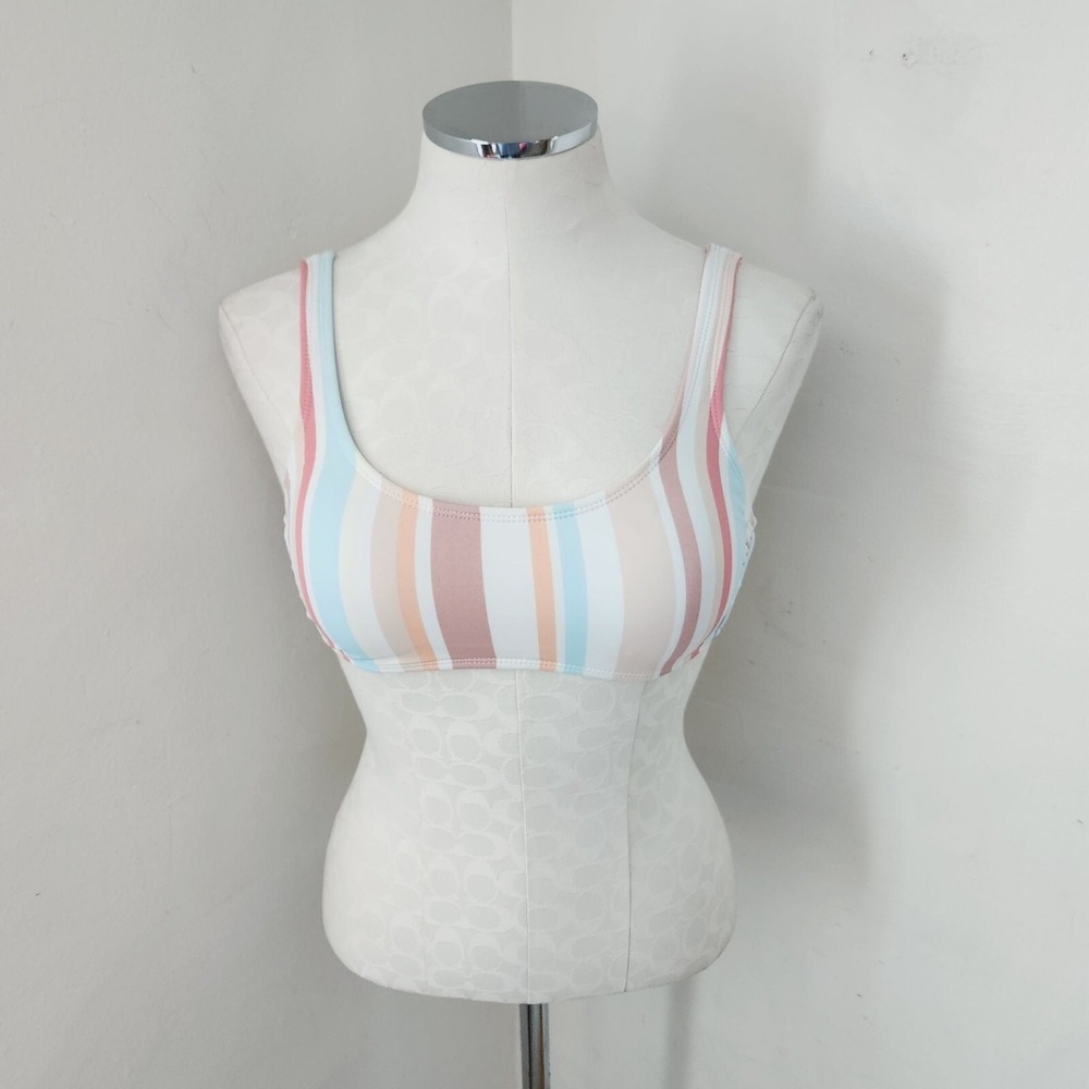Xhilaration‎ Multicolor Stripe Swimsuit Top Women's Size Medium